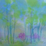 雨ににじむ