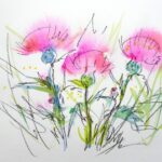 一に手を動かせ、二に手をうごかせ、そうすると絵に思いが入り、雰囲気が出ます。まず、手を動かせて！と自分に言い聞かせています。